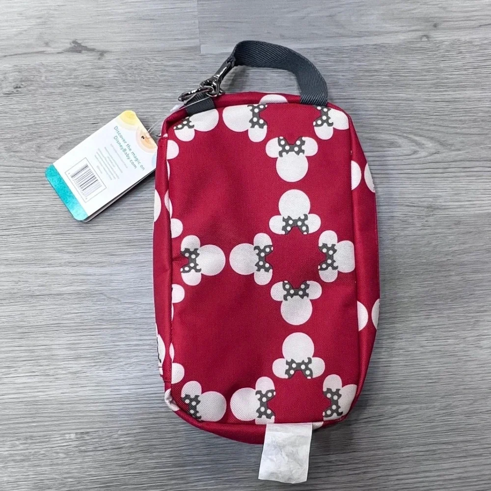 Disney Baby Minnie Mouse Diaper Shuttle Clutch Red Petunia NWT‎